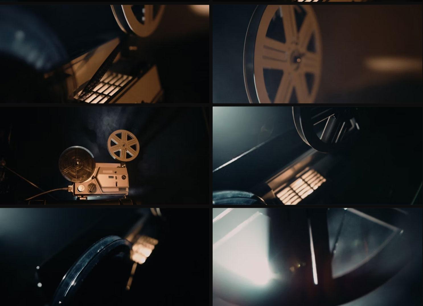 Artlist 31个复古老式放映机播放运行转动短片剪辑磁带转场过渡视频素材（13161）