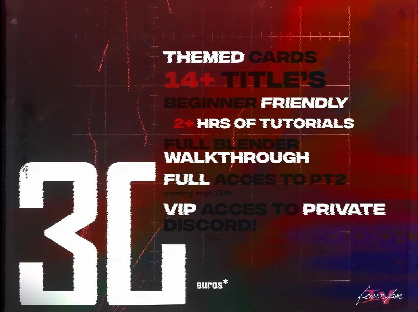 嘻哈朋克风格酸性金属镀铬音乐MV短片剪辑3D字母标题动画AE+Blender项目文件 4pm’s Title Card Pack(13052) 嘻哈朋克风格酸性金属镀铬音乐MV短片剪辑3D字母标题动画AE+Blender项目文件 4pm’s Title Card Pack(13052)