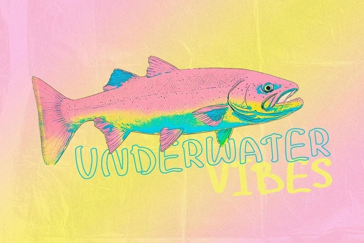 英文字体：慵懒俏皮VLOG旅拍手写风格手绘镂空涂鸦广告短片海报封面字体 Noisy Echo — Handwritten Font Trio（13174）