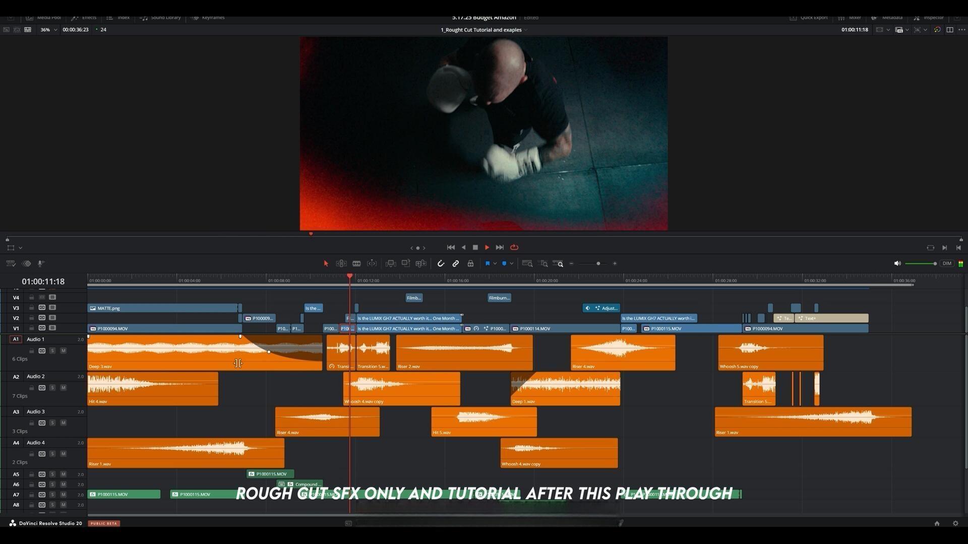 100个奥斯卡短片剪辑呼啸、上升、慢动作、冲击电影广告旅拍氛围转场音效素材 Cesar Lorca – Rough Cut – SFX Pack（13051）