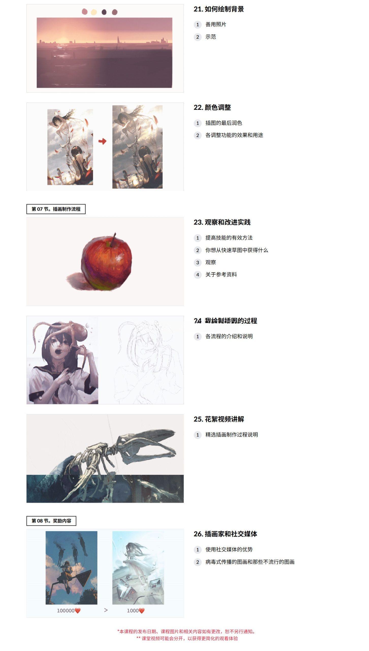 大师课程：掌握Procreate人物故事插画基础进阶视频课程 中文字幕（13050）