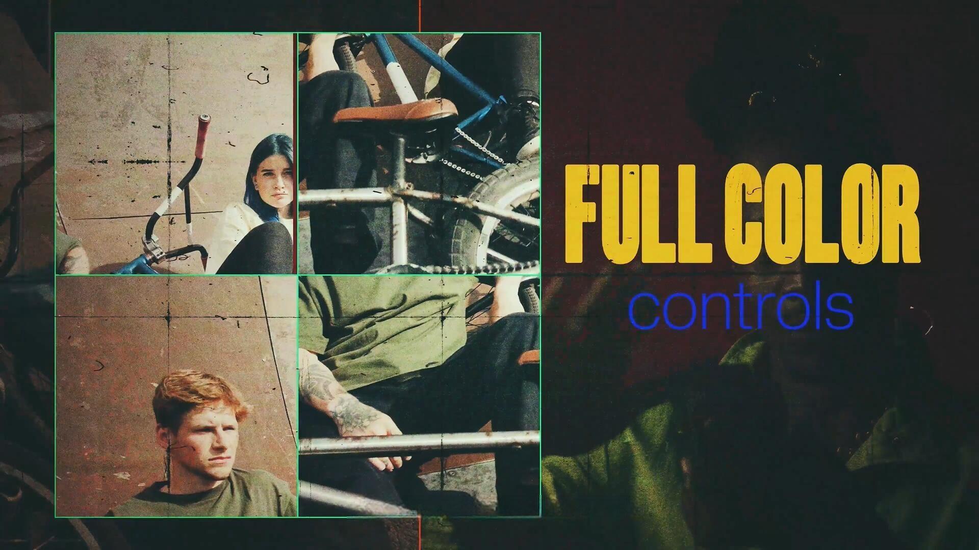 PR模板：复古拼贴艺术画面分割组合文字标题无缝转场过渡（13233）