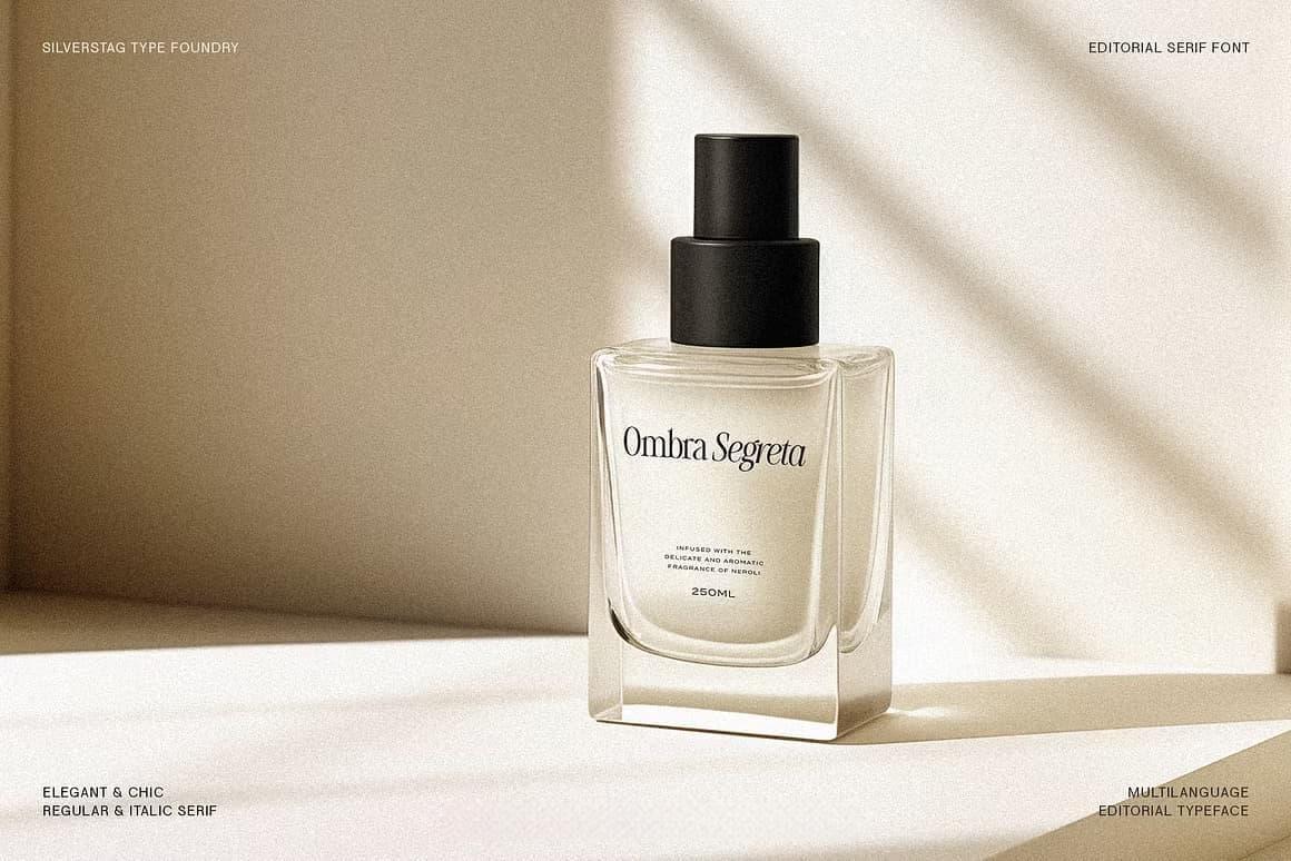 英文字体：80年代高级时装杂志文艺logo标题衬线排版海报封面字体 The Silver Editorial Serif Font（13707）