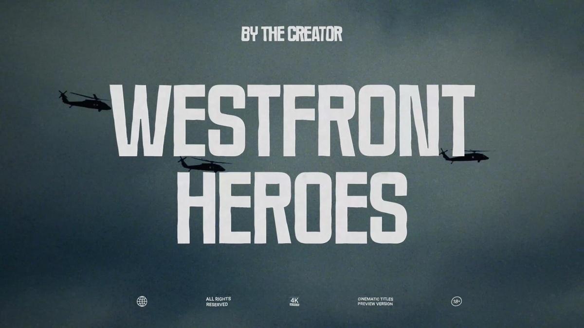 AE模板：复古好莱坞史诗电影纪录片预告片剧院海报片头动画（13101）