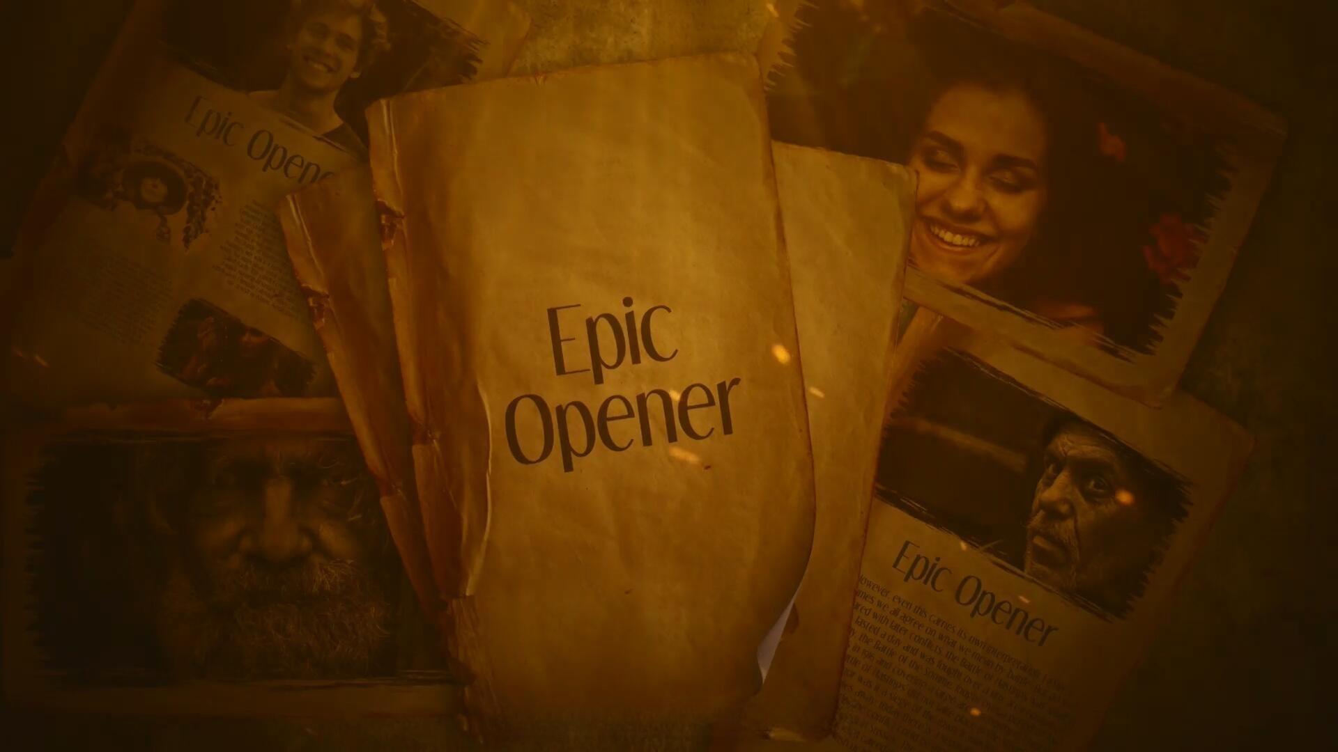 FCPX插件：全新大气史诗做旧书籍燃烧灰烬电影开场片头（13525）