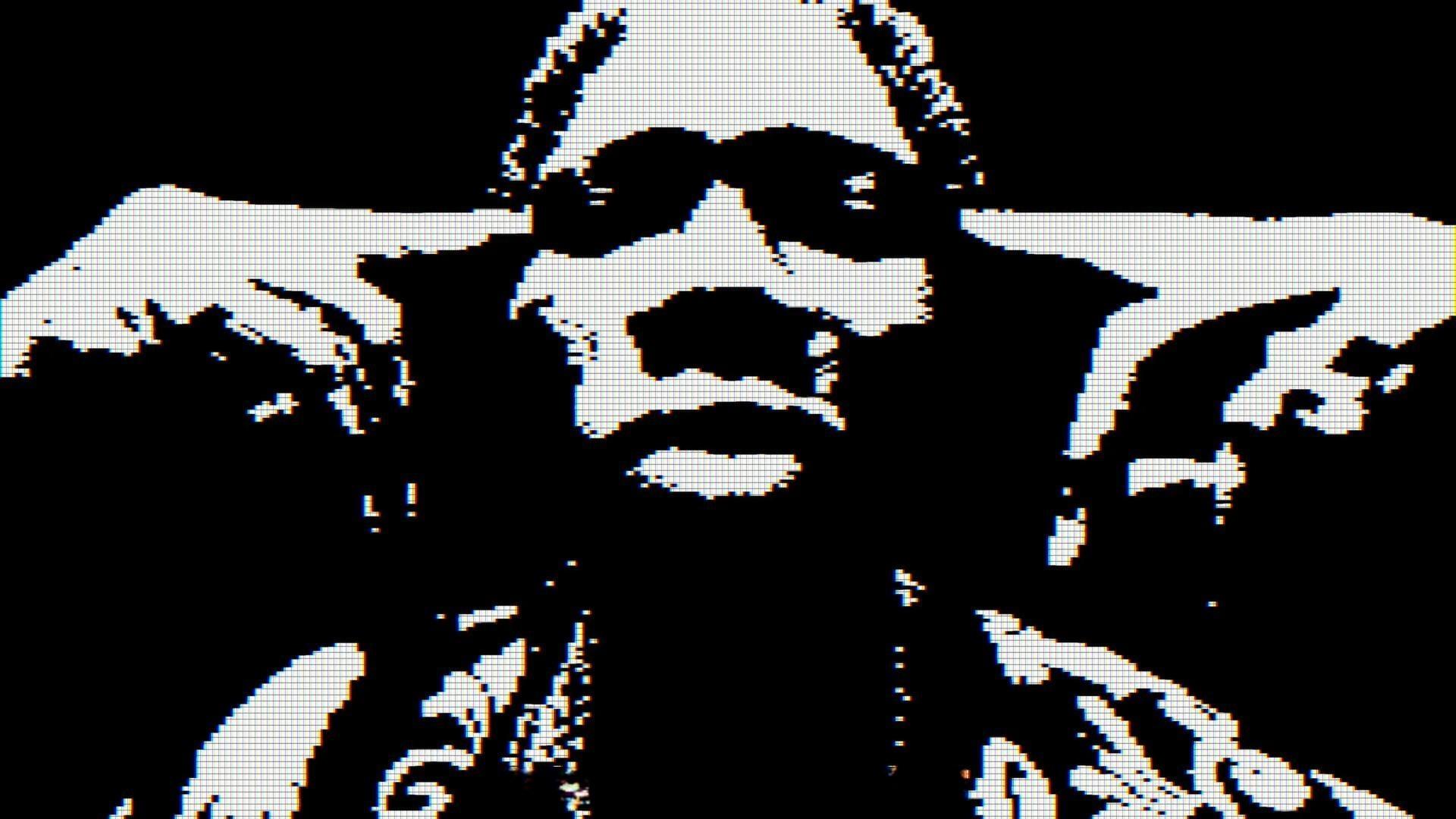 AE模板：复古8bit像素风格做旧半色调数字失真动态艺术效果模板（13692）