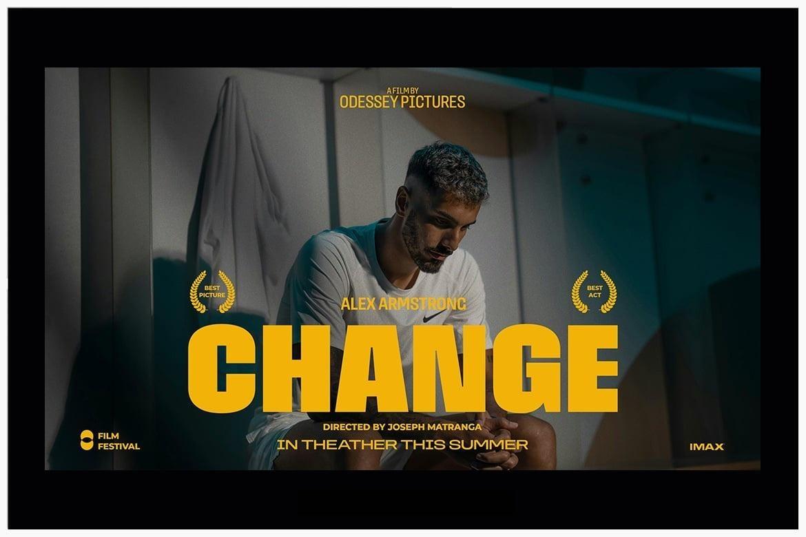 44个大胆电影美学梦幻、浪漫、科幻、惊悚海报电影预告片4K封面海报文字标题排版PSD模板（13883）