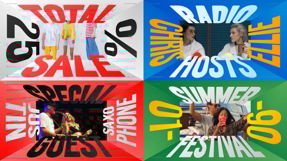 AE模板：创意优雅3D立体遮罩文字标题无缝转场过渡（13215）