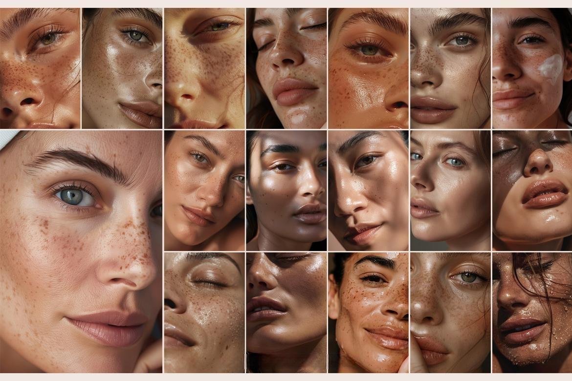 100款真实化妆品护肤女性皮肤雀斑肤质展示JPG图片照片设计套装 Authentic Beauty — 100 Stock Photos（13308）
