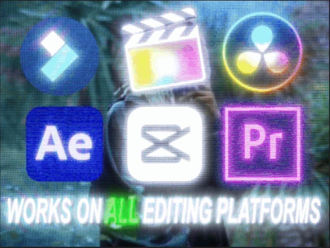 复古嘻哈说唱CRT/VHS视觉美学故障模拟叠加纹理视频素材 REMEDI – ULTIMATE OVERLAYS BUNDLE (CRT + VHS PACK)（13694）