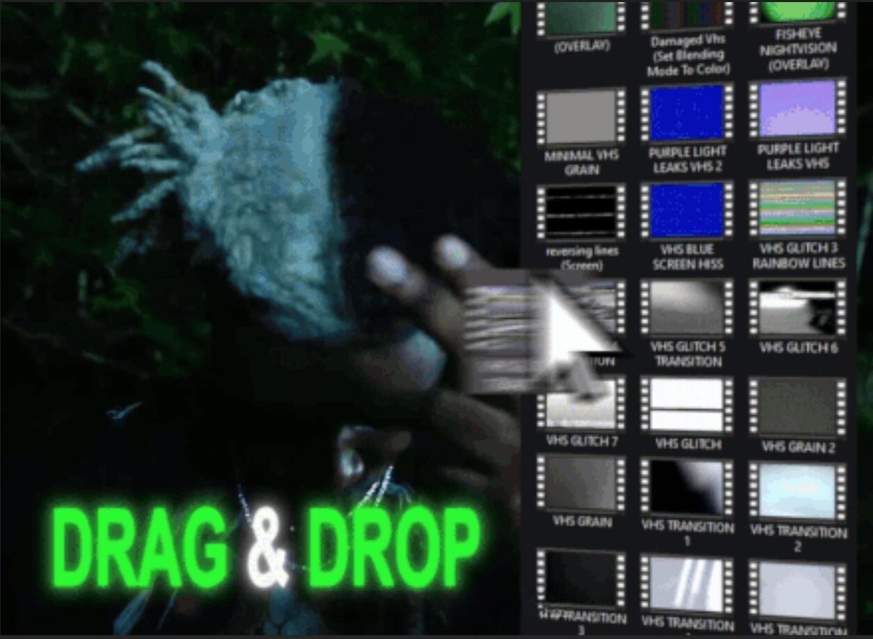 复古嘻哈说唱CRT/VHS视觉美学故障模拟叠加纹理视频素材 REMEDI – ULTIMATE OVERLAYS BUNDLE (CRT + VHS PACK)（13694）