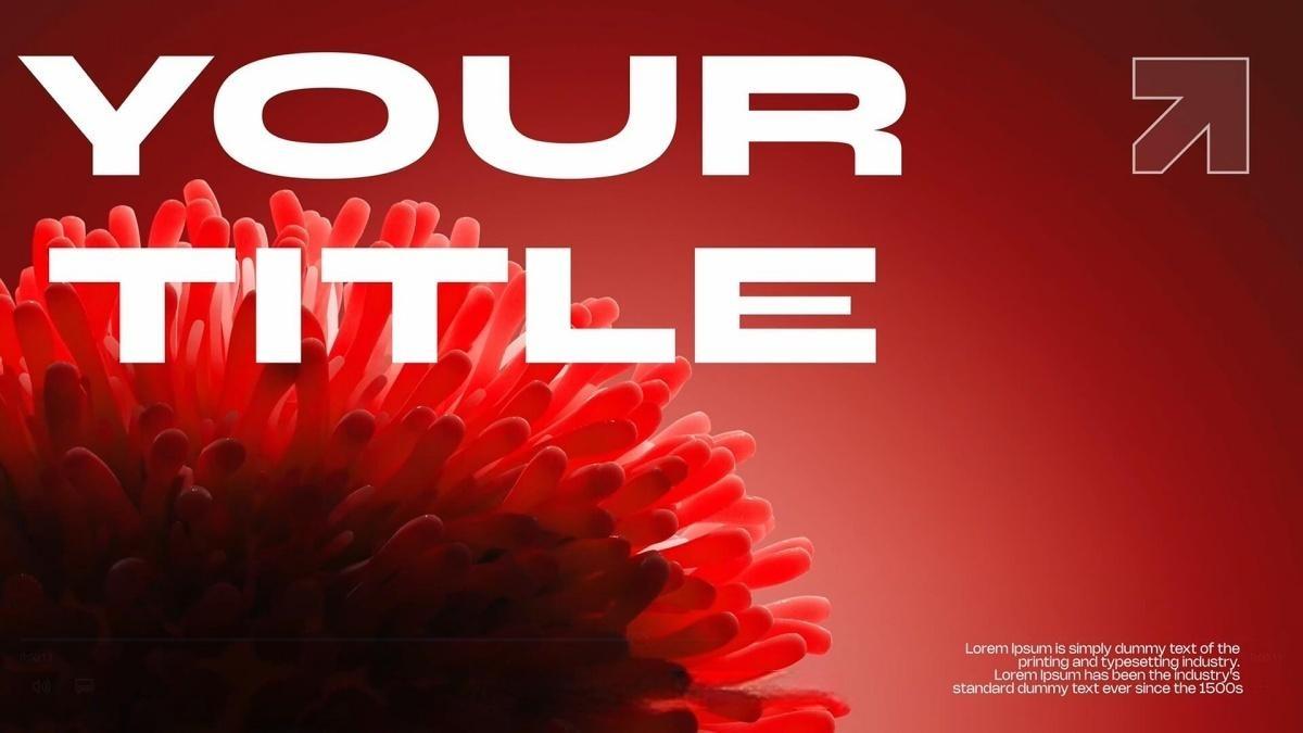 AE/PR/FCPX/达芬奇模板：极简主义3D背景文字标题背景动画（13649）