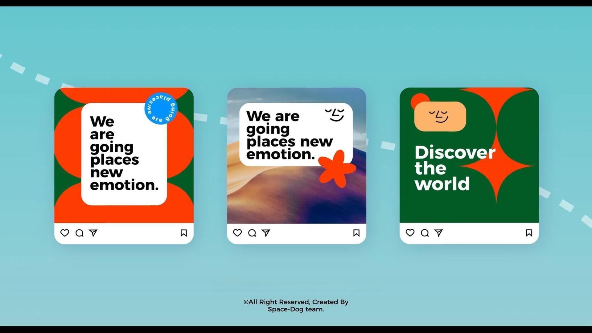 AE/PR模板：创意多彩Bento风格旅行纪录片VLOG排版片头模板（13569）