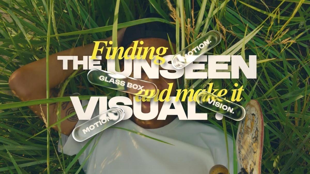 AE模板：大胆苹果液态玻璃美学粗体文字标题动画（13651）