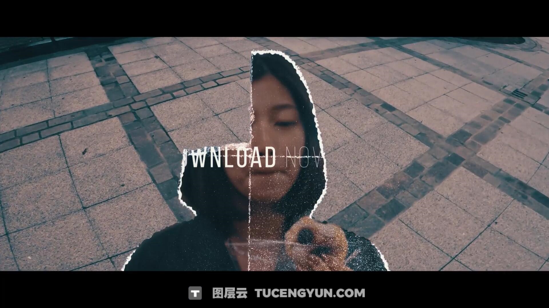 AE/PR/达芬奇模板：复古电影情绪风格快闪拼贴定格动画撕纸转场视觉效果包（13923）