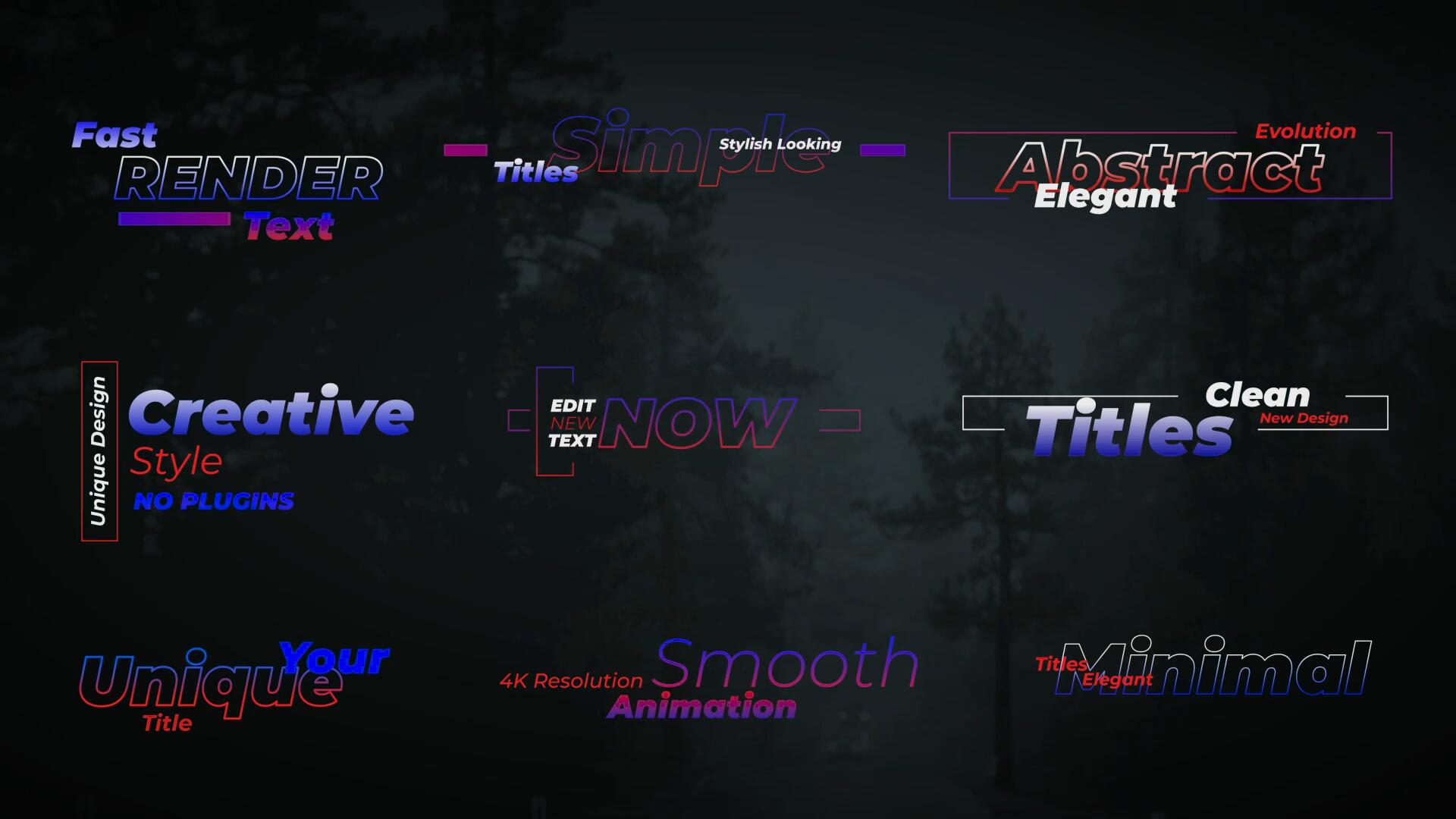 达芬奇预设:创意级4K城市优雅粗体文字标题排版动画模板(12993) 达芬奇预设:创意级4K城市优雅粗体文字标题排版动画模板(12993)