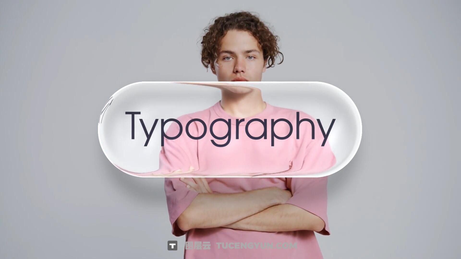 AE/PR模板：全新苹果液态玻璃美学动态滑动文字标题字幕动画（13941）