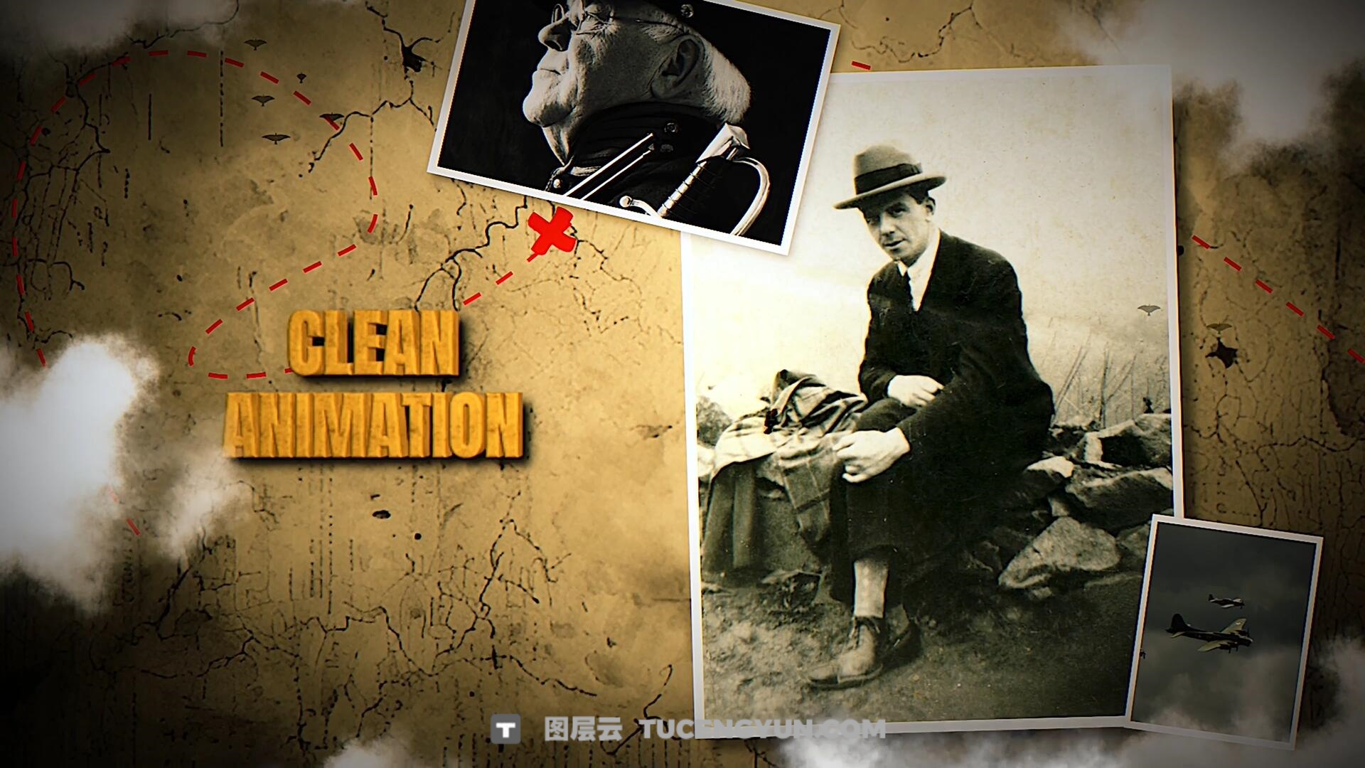 FCPX插件：复古纪实战争历史纪录片回忆录电影电视预告片头（13856）