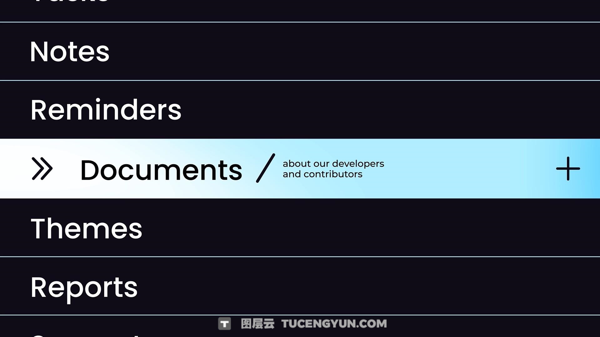 FCPX插件：极简主义文字标题轮播、循环、滚动场景动画排版模板（13982）
