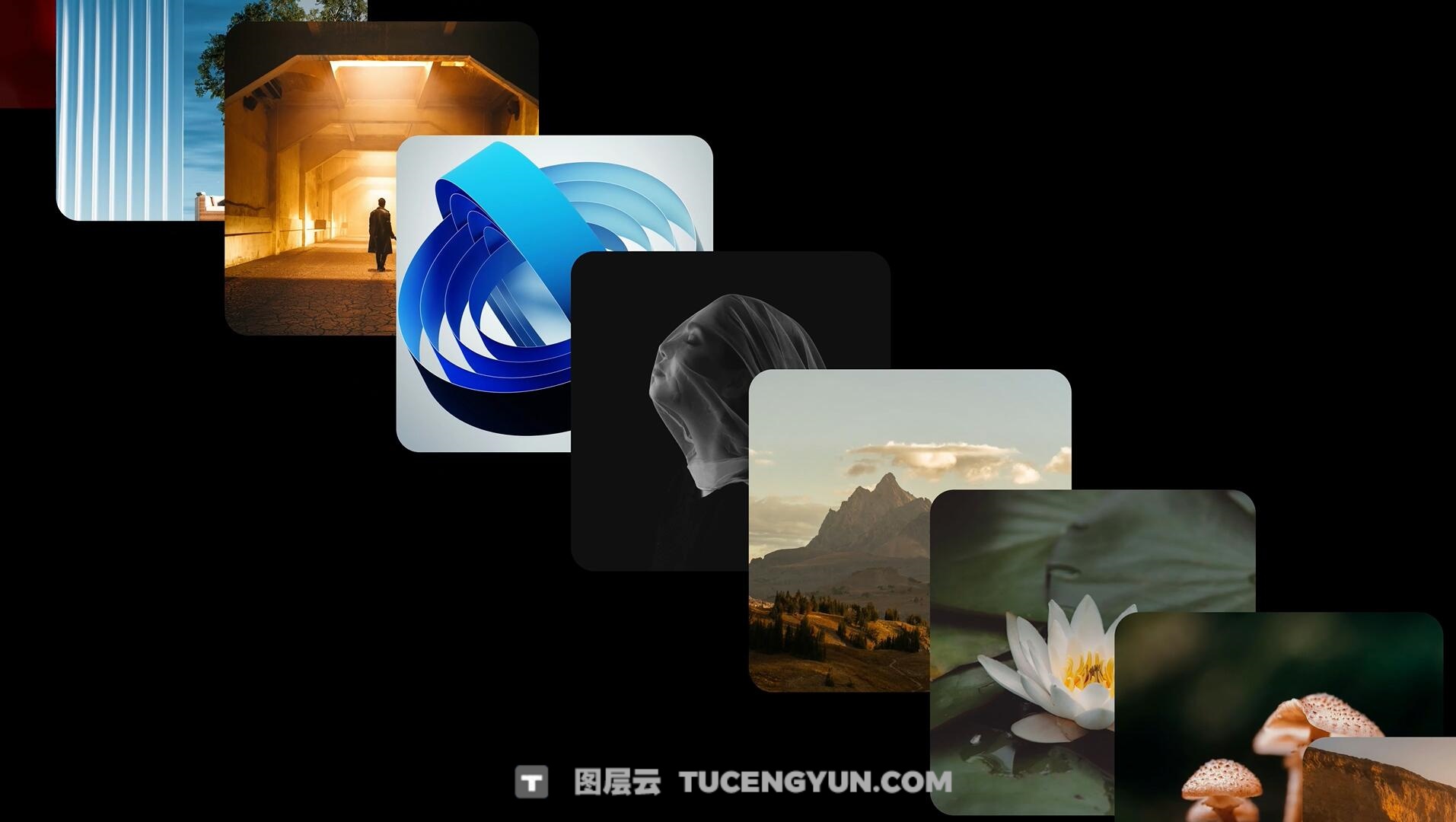 PR模板：沉浸式裸眼3D立体环绕照片轮播照片视频展示效果（13976）