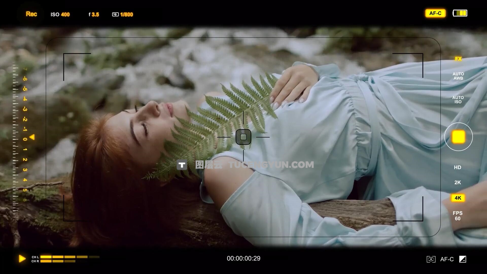 AE/PR模板：10个逼真相机取景器参数图标屏幕元素动画包 支持横竖屏（13906）