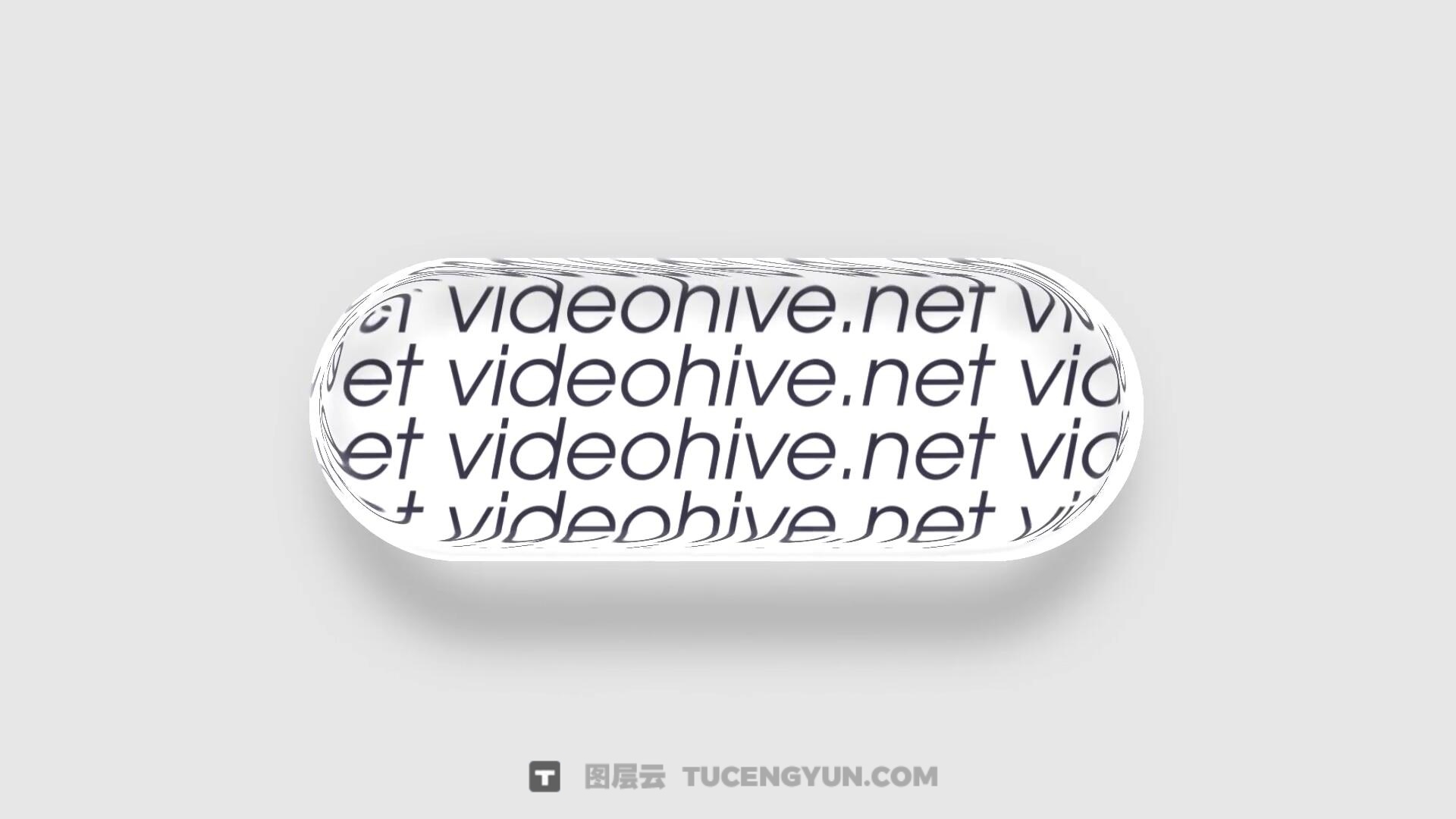 AE/PR模板：全新苹果液态玻璃美学动态滑动文字标题字幕动画（13941）