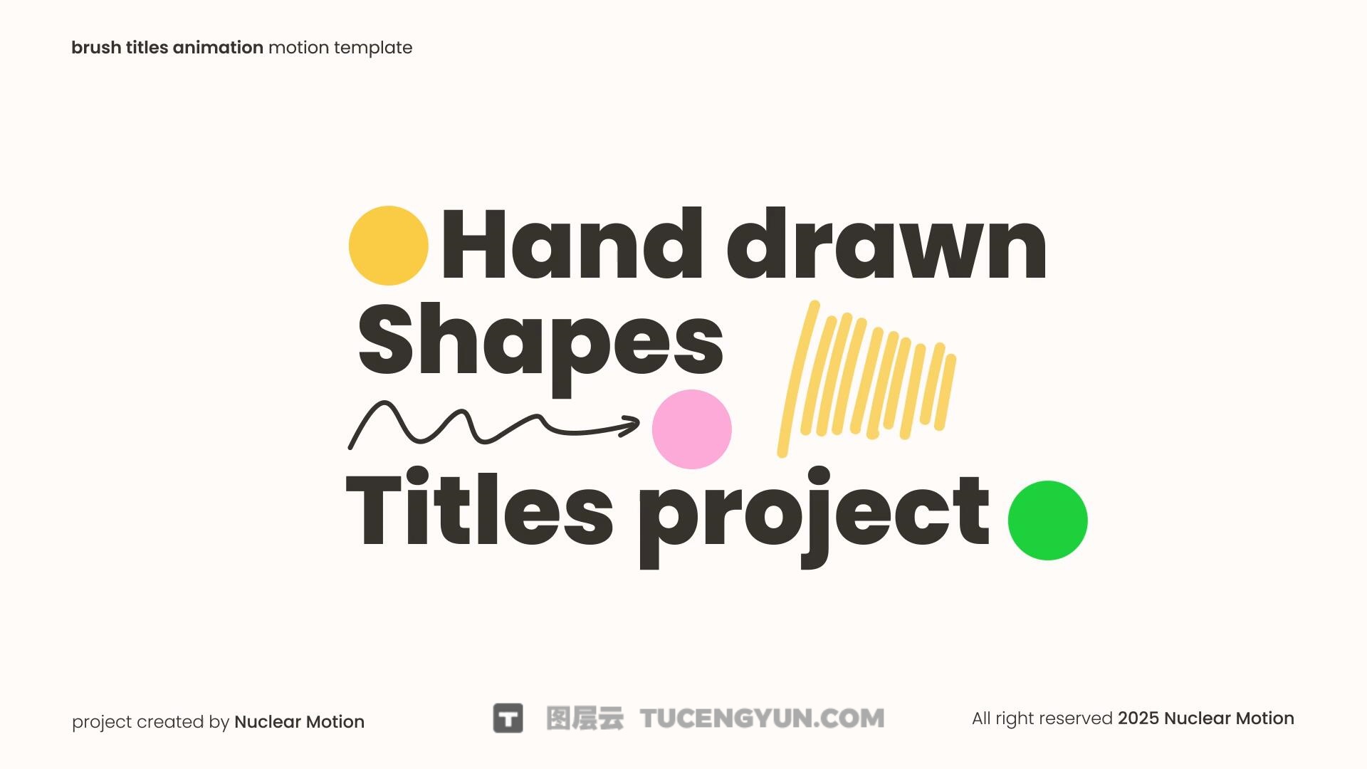 FCPX插件：创意动态几何形状文本标题排版动画（13907）