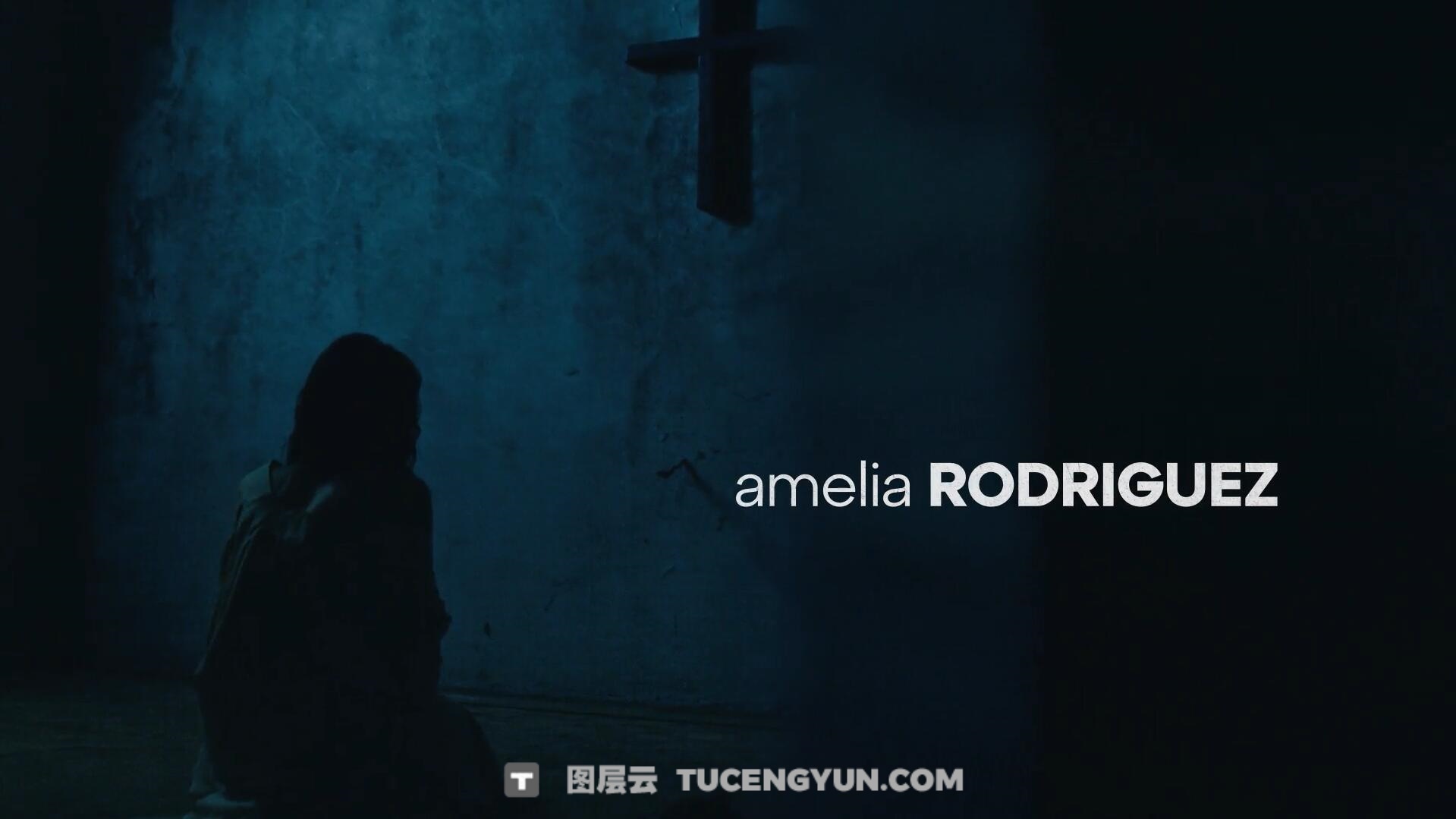 AE模板：全新电影感毛刺失真动态模糊文字标题动画（13947）