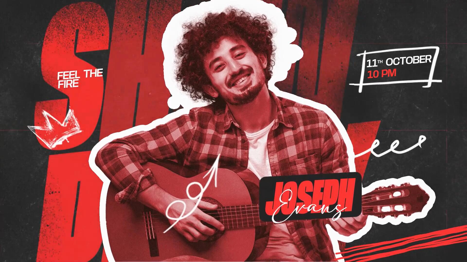 AE模板：潮酷氛围夜店酒吧DJ音乐派对画面冻结帧人物介绍开场片头（13901）