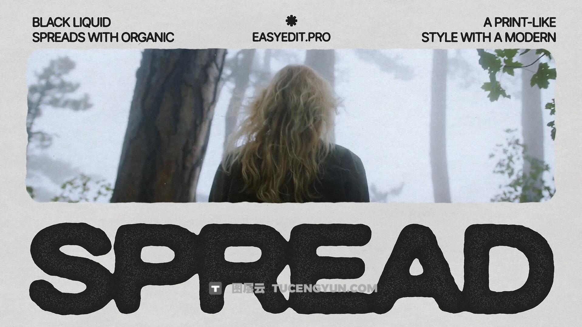 达芬奇预设：复古墨水晕染墨迹出血渗色仿真文本标题动画（13936）