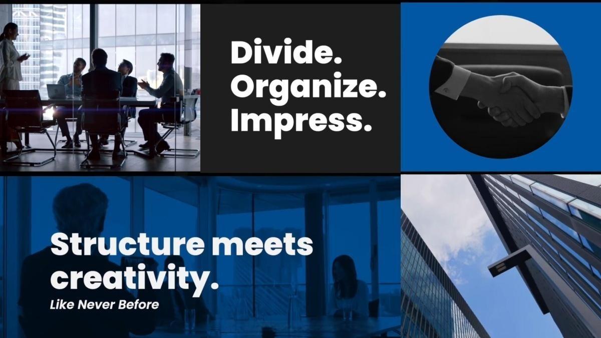 FCPX插件：创意多屏画面网格组合排列分屏包装展示动画效果插件 Multiscreen Slideshow（12979）