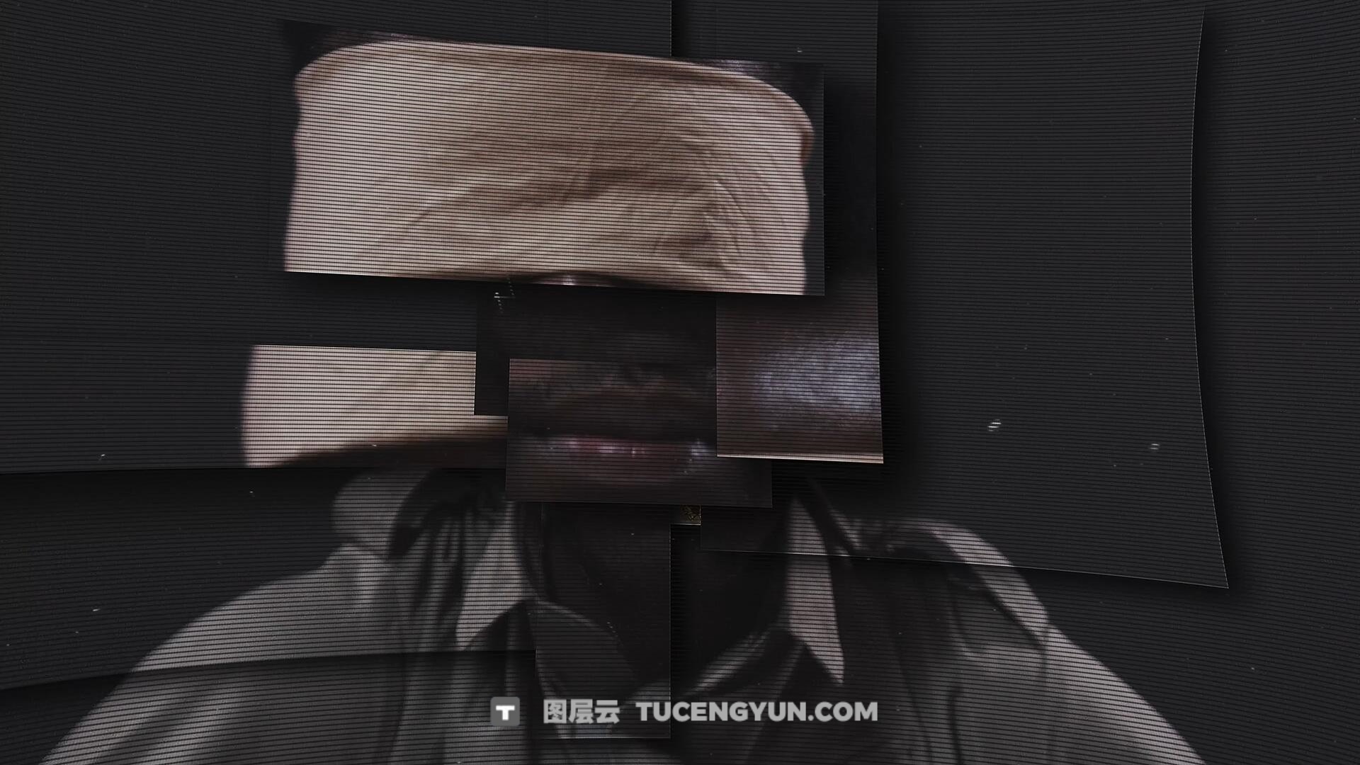 PR模板：创意画面切割拼贴艺术风格转场过渡（13988）