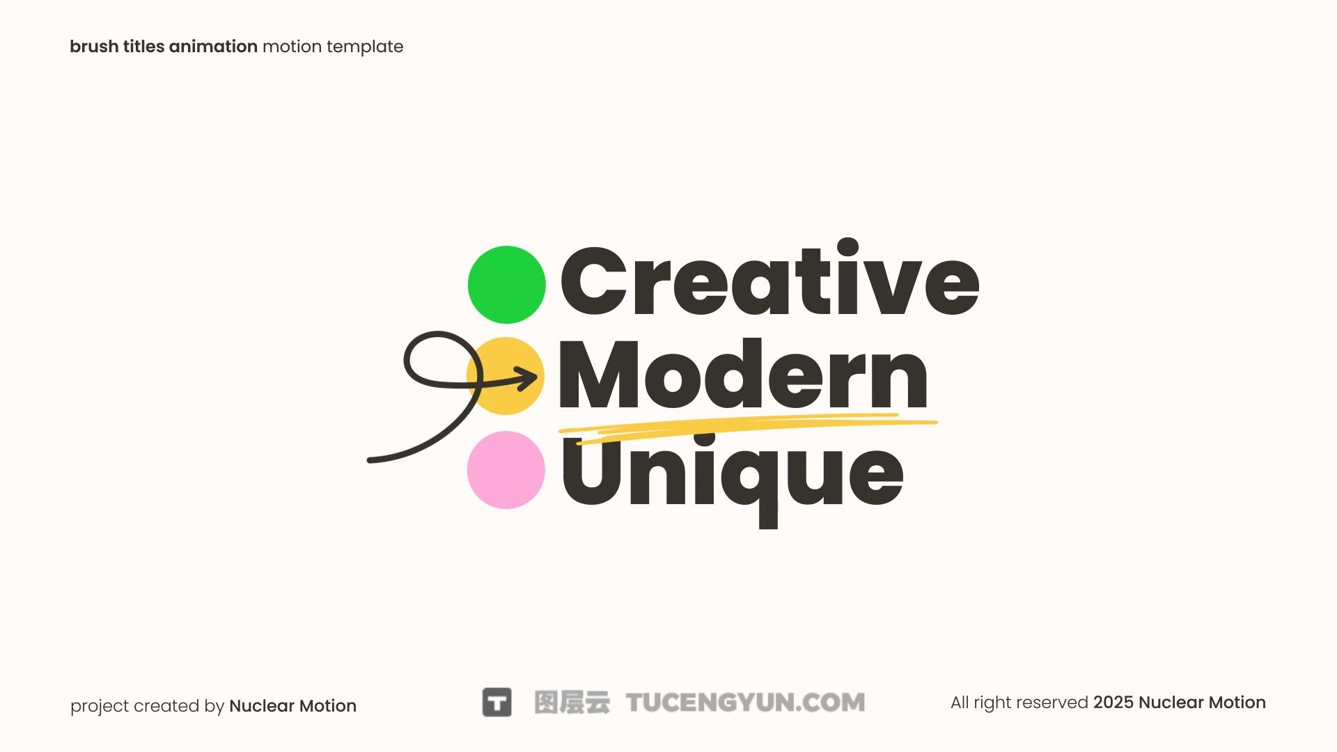 FCPX插件：创意动态几何形状文本标题排版动画（13907）