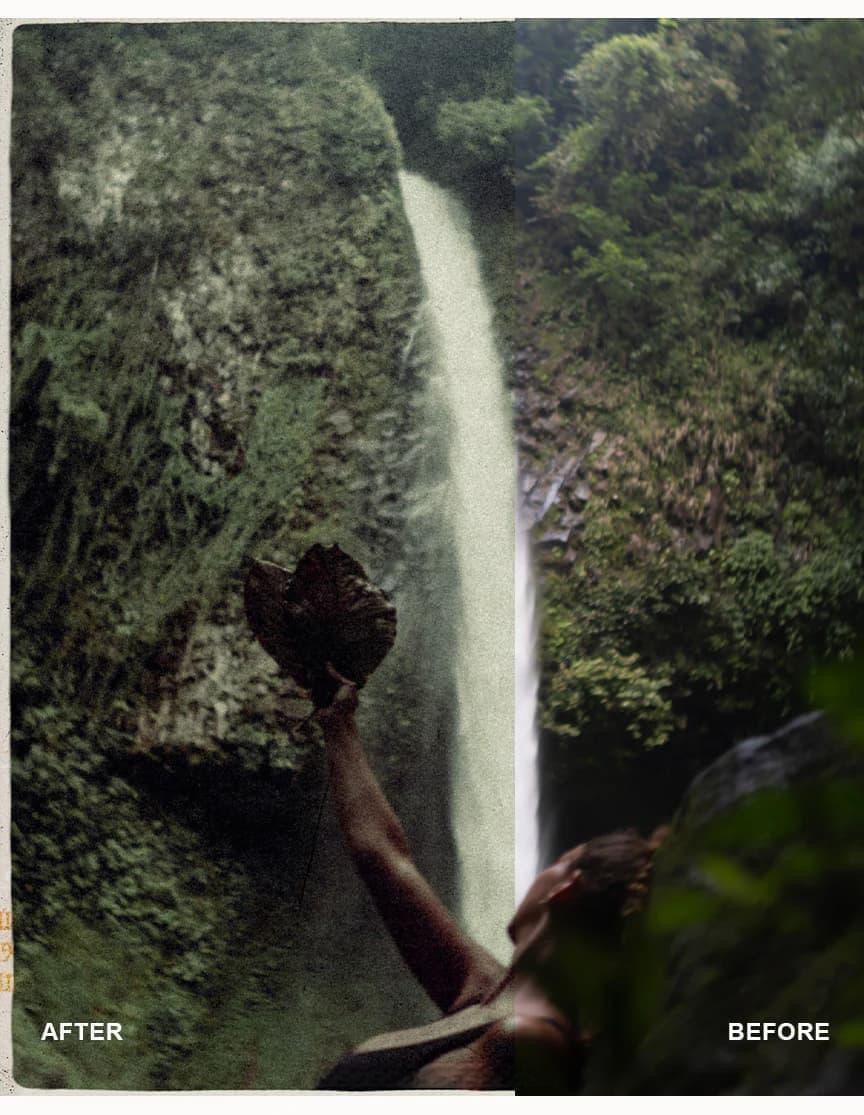 复古35mm胶片色调风格化漏光、划痕、灰尘、颗粒、怀旧照片集LR调色预设 Envijon Nostalgia Photo Collection（13019）