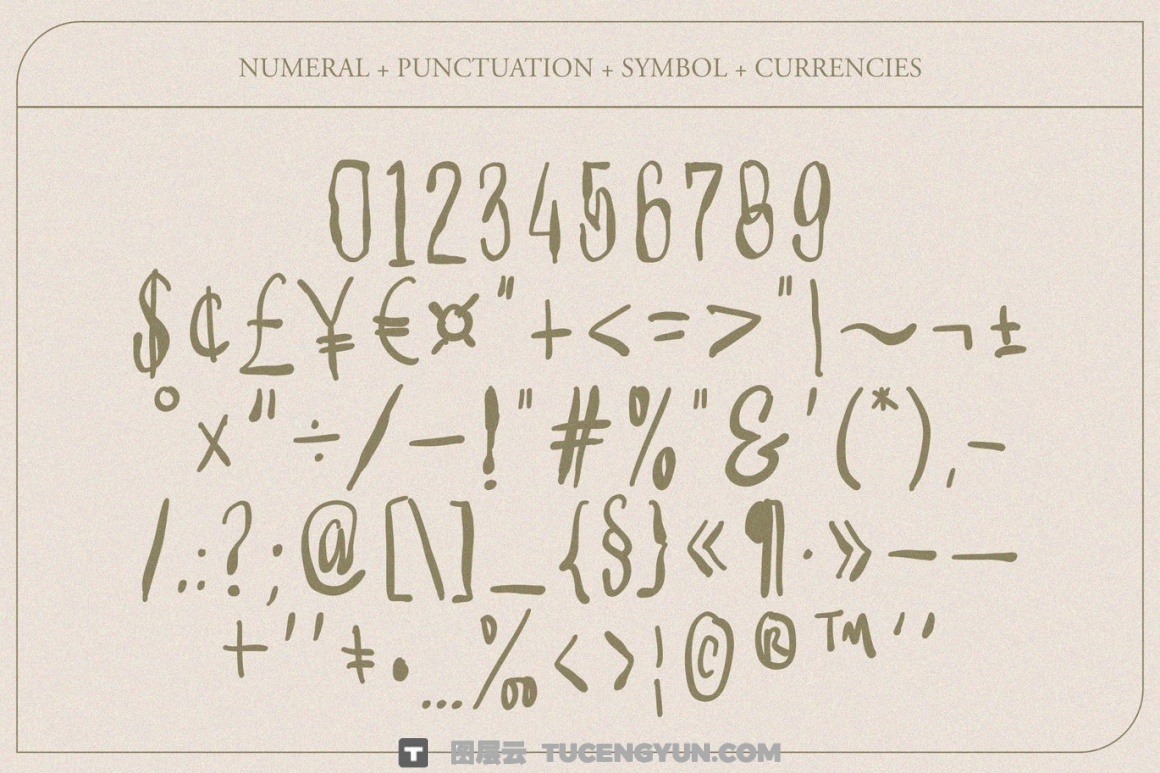 英文字体：复古氛围手绘歪扭传统艺术品牌封面海报设计字体（14005）