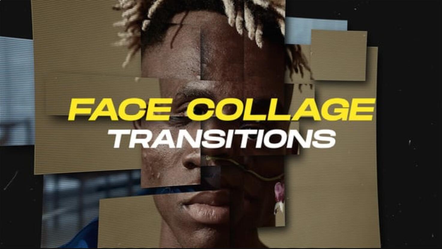 PR模板：创意画面切割拼贴艺术风格转场过渡（13988）