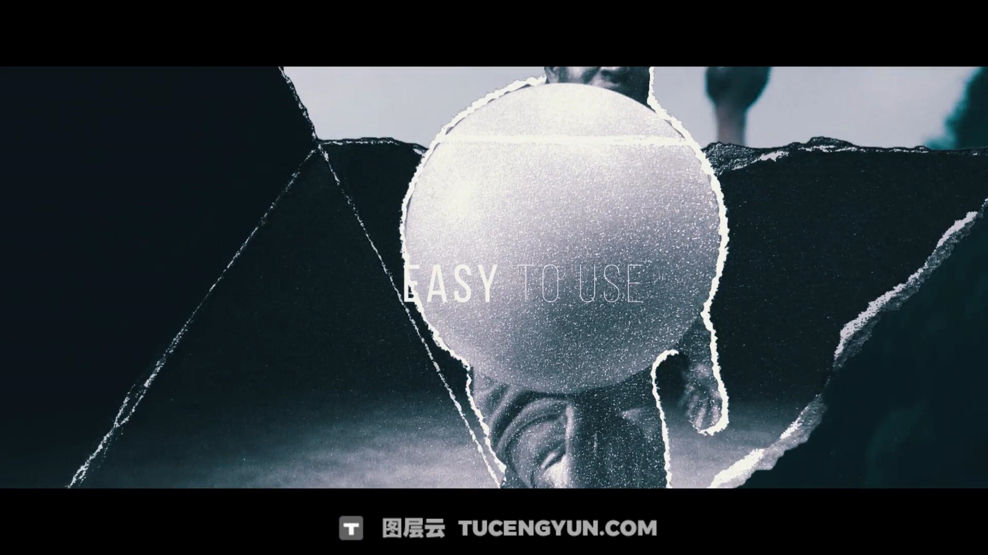 AE/PR/达芬奇模板：复古电影情绪风格快闪拼贴定格动画撕纸转场视觉效果包（13923）