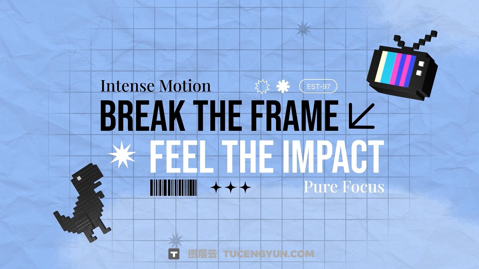 AE/PR/达芬奇模板：新潮3D酷玩艺术风格文字标题排版动画（13929）