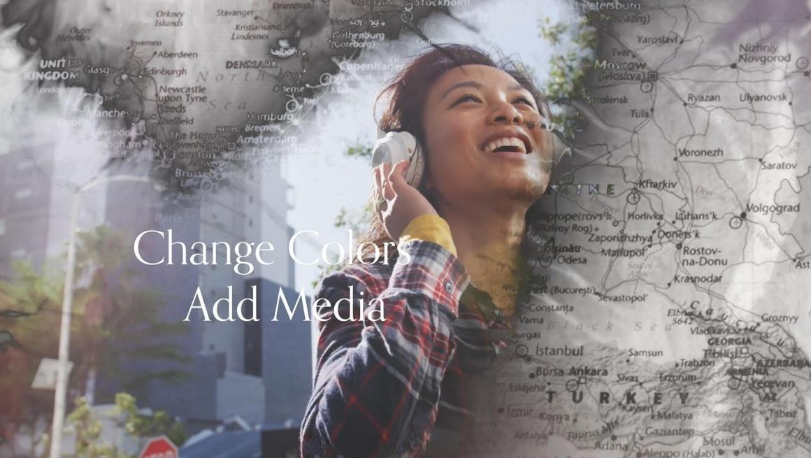 PR模板：全新中国风旅行地图墨水标题开场片头（12970）