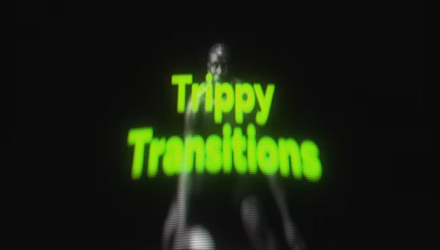 AE模板：复古迷幻霓虹闪回无缝转场过渡（13855）