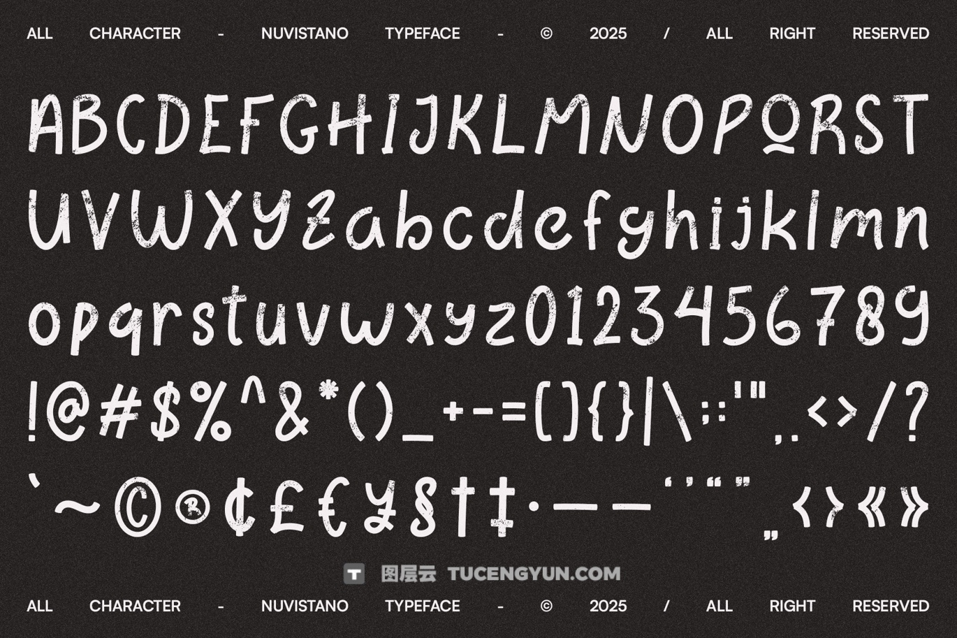 英文字体：大胆野性粗糙磨损边缘画笔油漆飞溅纹理封面海报设计无衬线字体（13853）