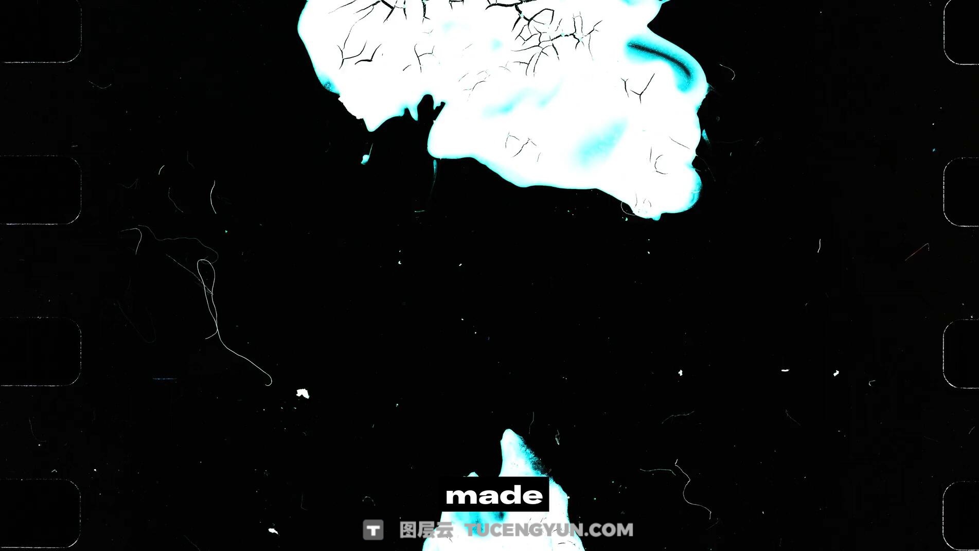 Acidbite 100多个全新复古美学胶片粗糙刮痕打孔笔触涂装转场过渡+音效+视频教程 Acidbite Cinemarkers 2（14006）