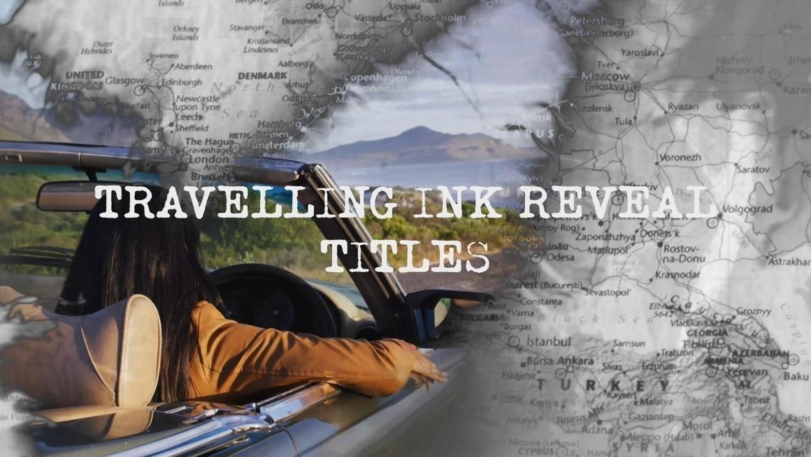 PR模板：全新中国风旅行地图墨水标题开场片头（12970）