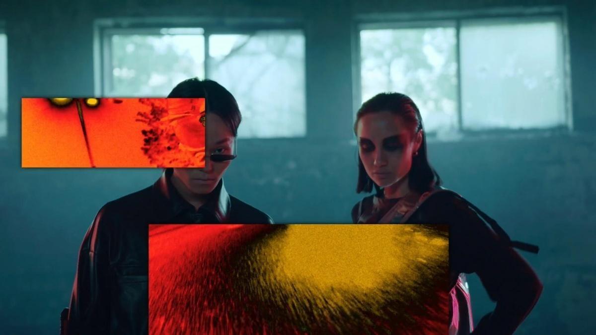 AE/PR模板：嘻哈说唱红外热感成像毛刺截图随机显示无缝转场过渡（12930）