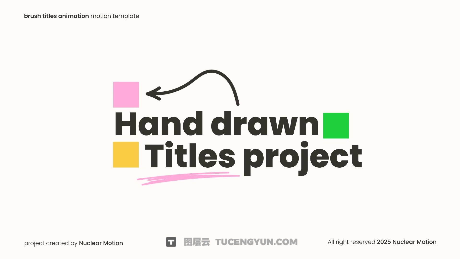 FCPX插件：创意动态几何形状文本标题排版动画（13907）