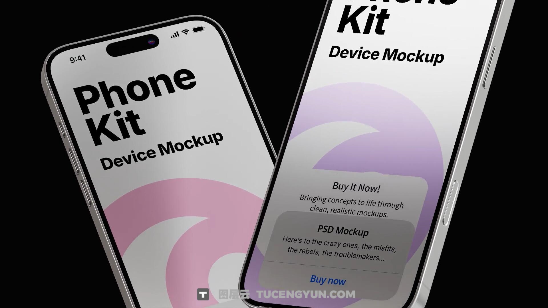 AE模板：高品质苹果IPhone 17应用程序UI设计官网展示3D模型动画模板（13992）