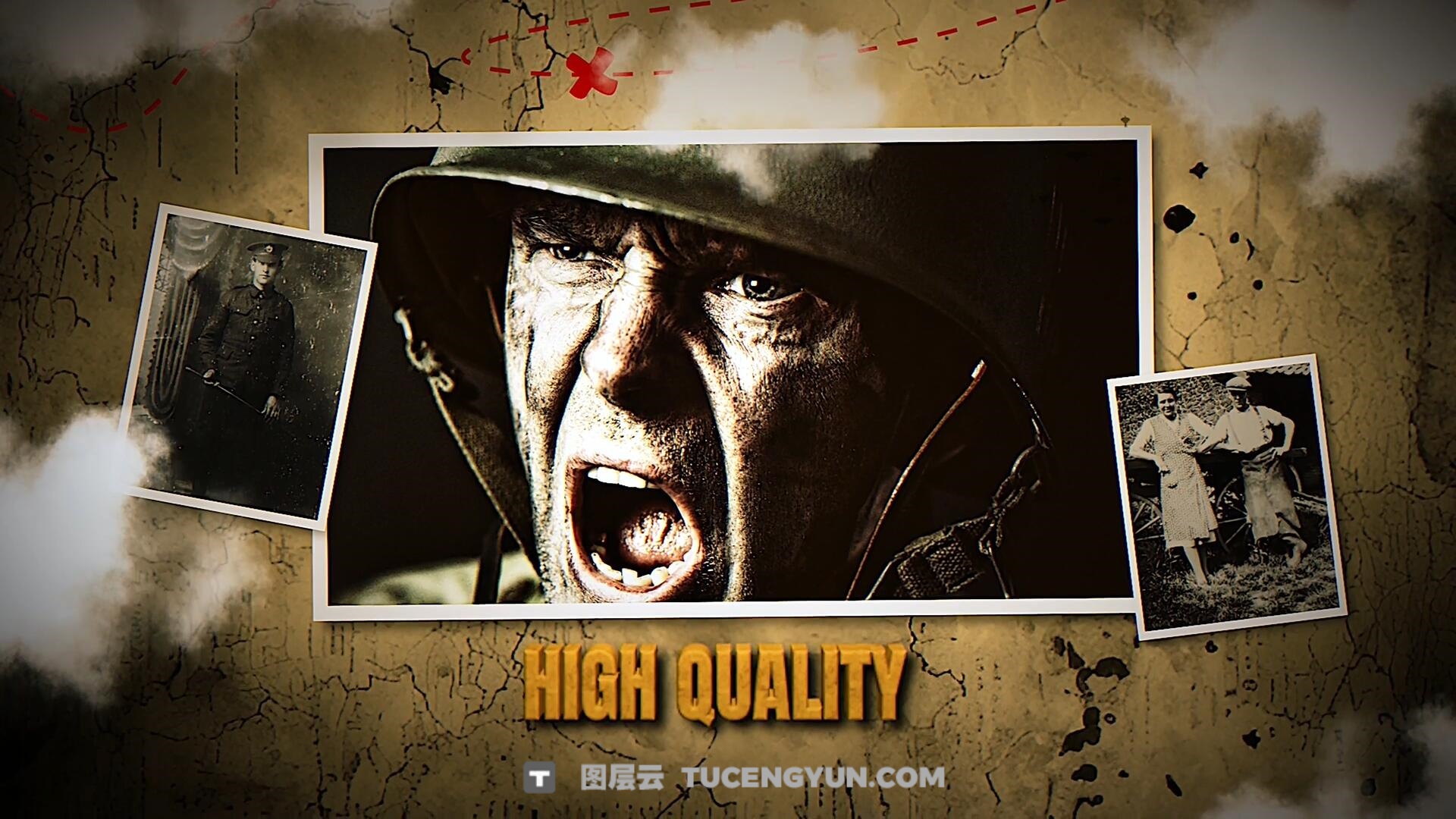 FCPX插件：复古纪实战争历史纪录片回忆录电影电视预告片头（13856）