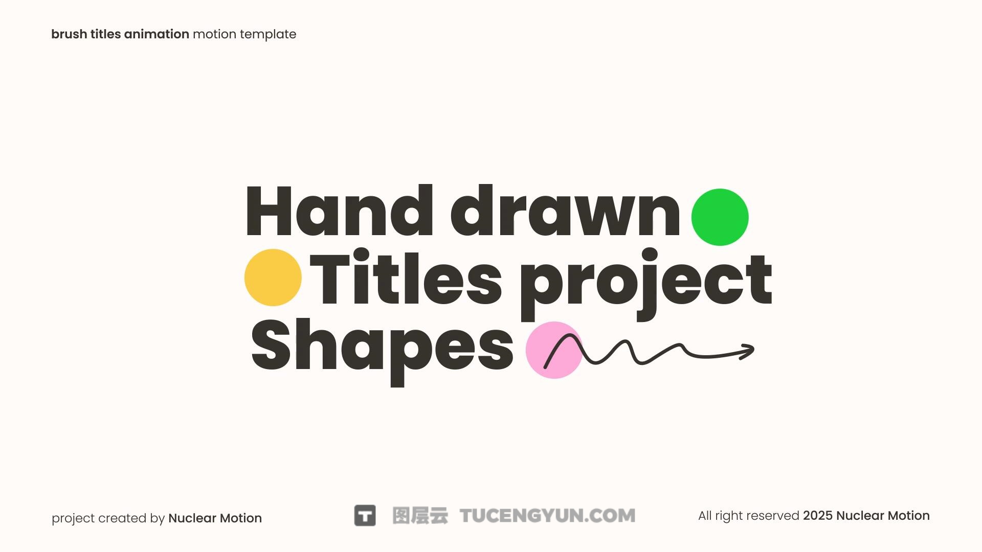 FCPX插件：创意动态几何形状文本标题排版动画（13907）