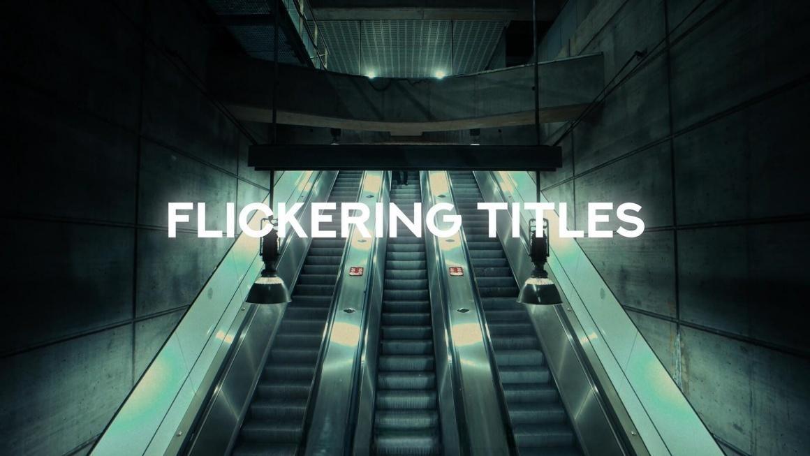 达芬奇预设：文字标题字幕闪烁发光效果预设（12947）