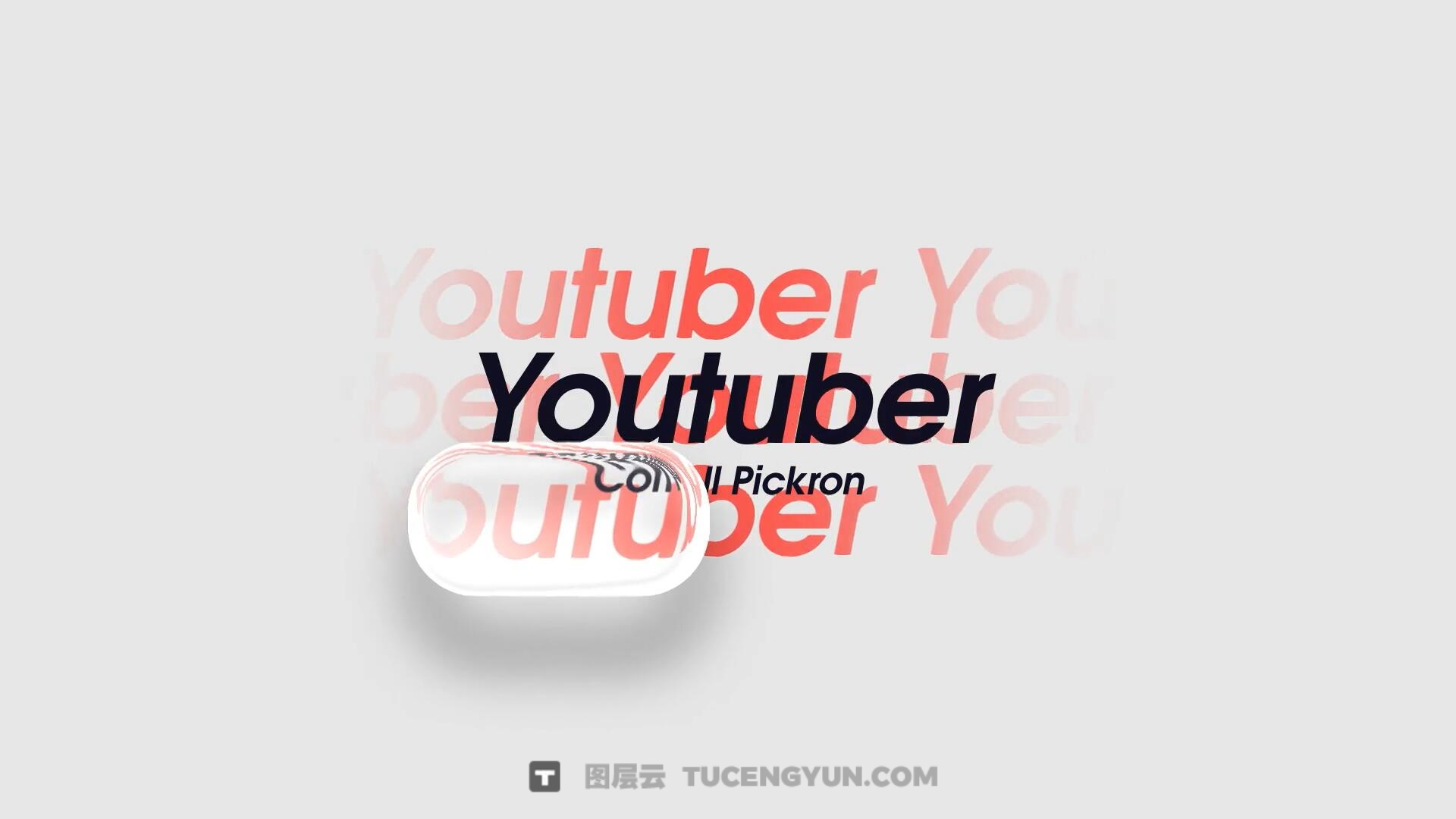 AE/PR模板：全新苹果液态玻璃美学动态滑动文字标题字幕动画（13941）